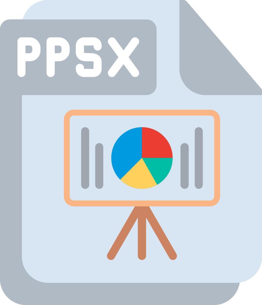 PPSX Flat Illustration Design vector