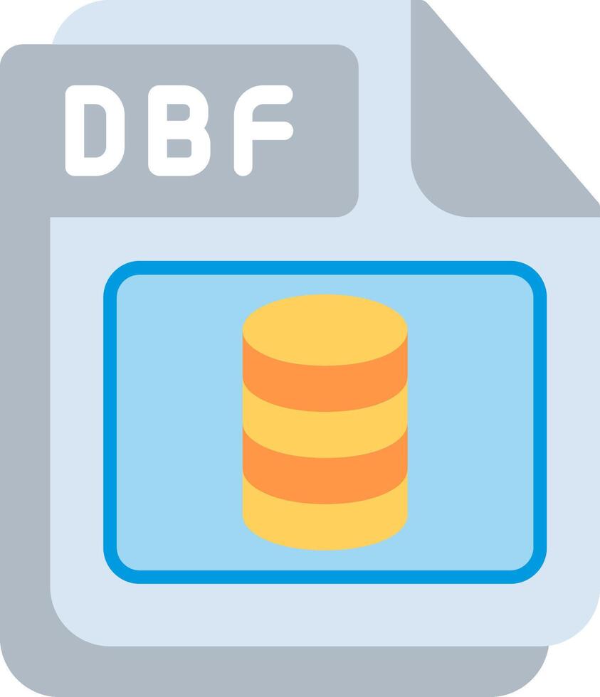 DBF Flat Illustration Design vector