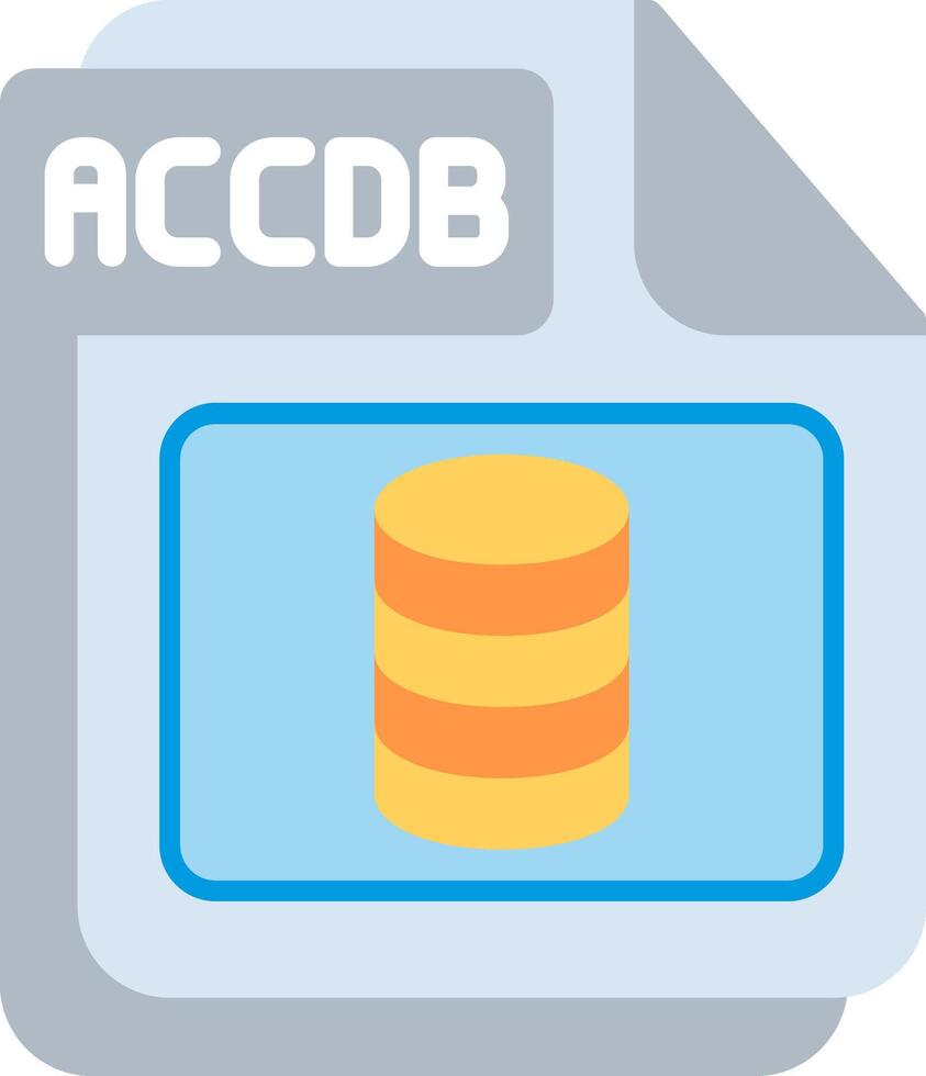 ACCDB Flat Illustration Design vector