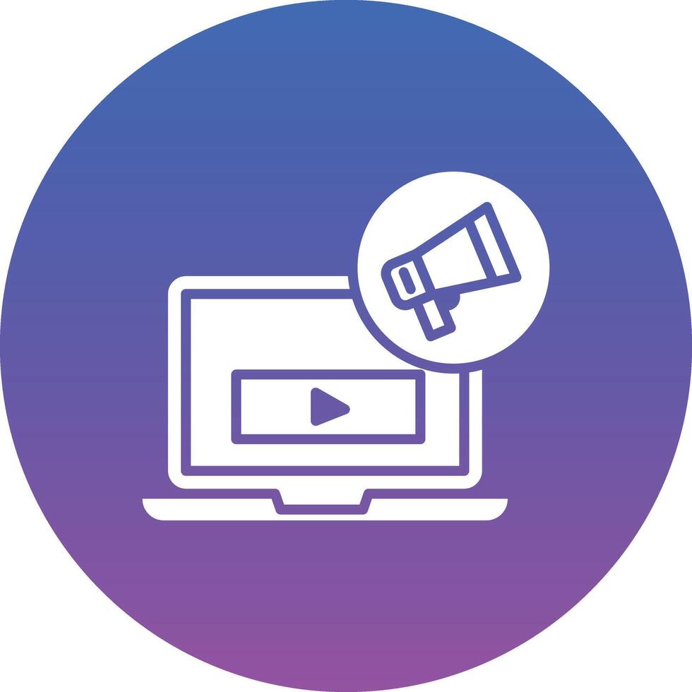 Broadcast Marketing Illustration Icon vector