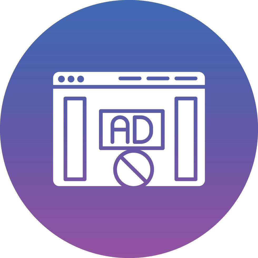 A purple and blue circle with an ad on it vector