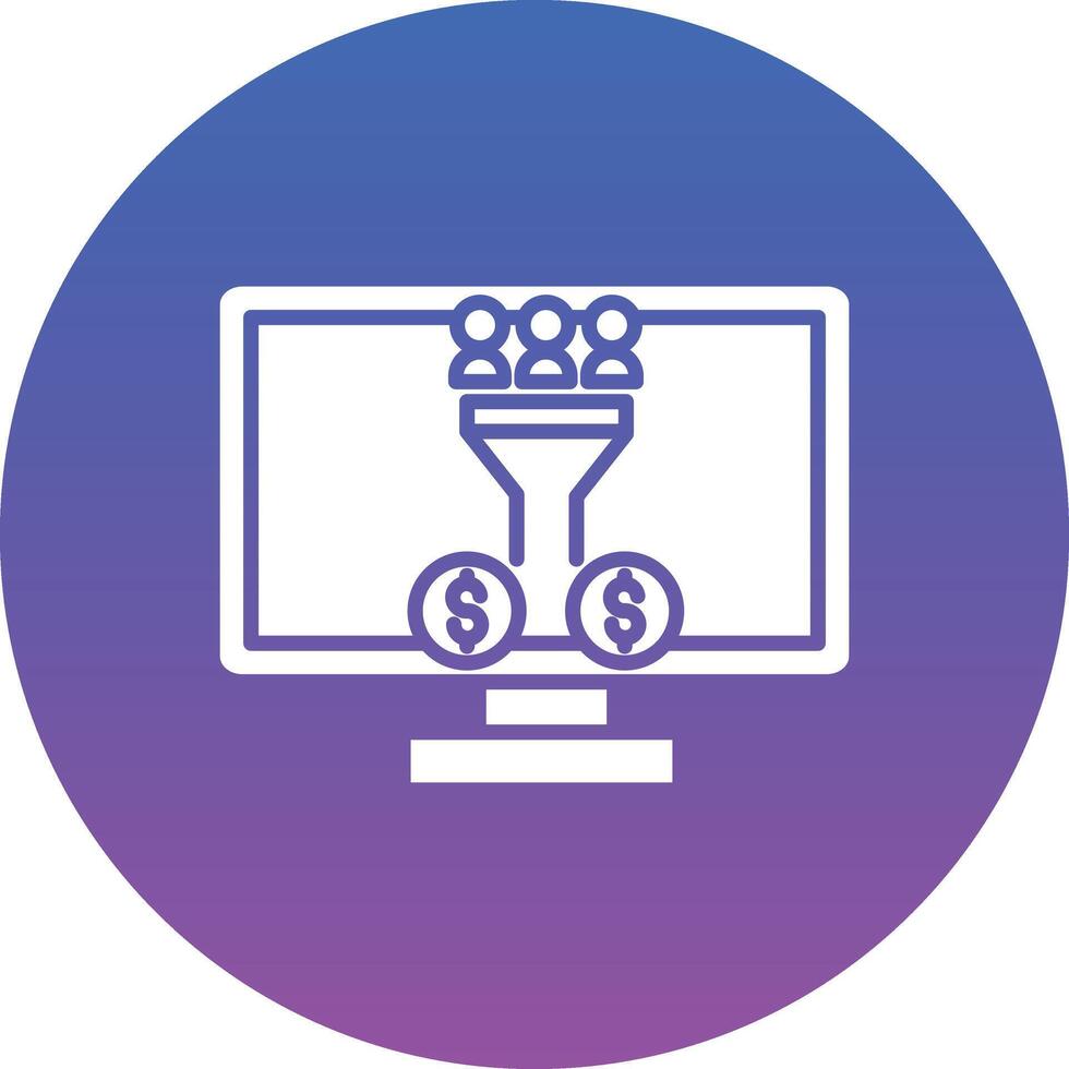Conversion Marketing Illustration Icon vector