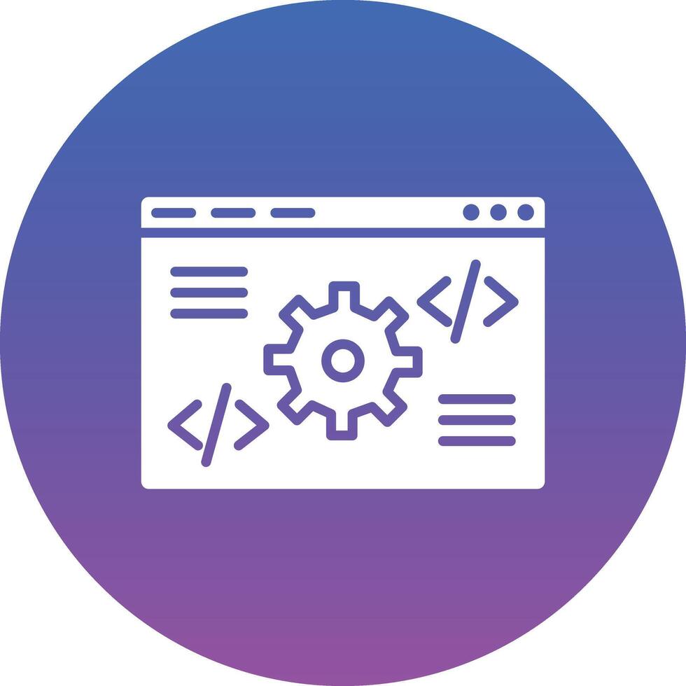 Code Settings Illustration Icon vector