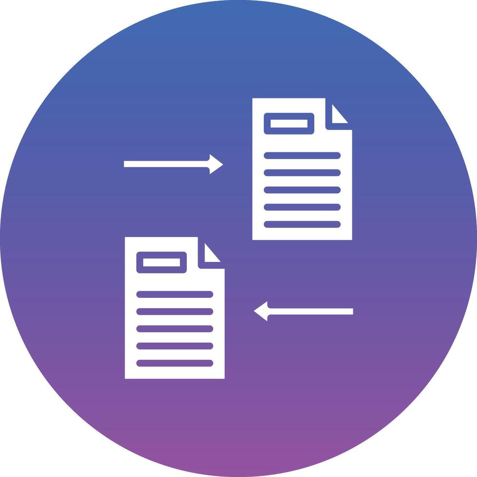 File Sharing Illustration Icon vector