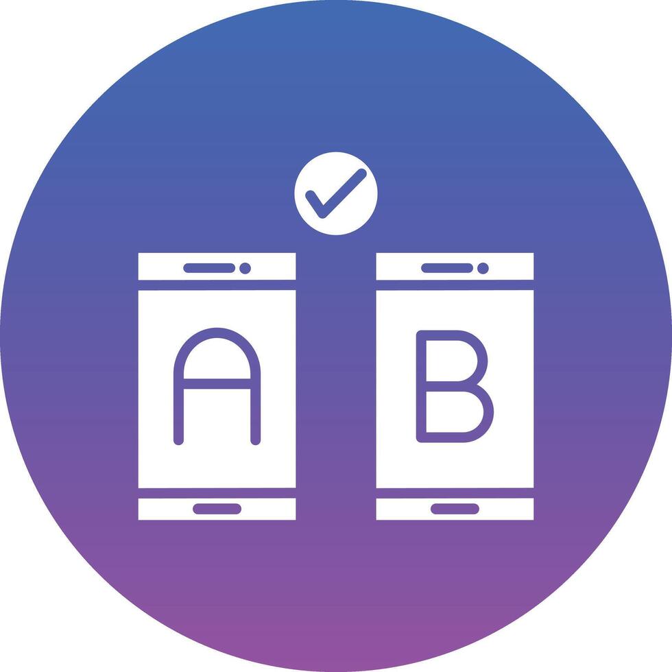 AB Testing Illustration Icon vector