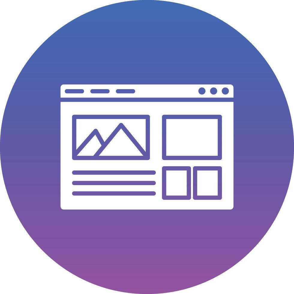 Web Layout Illustration Icon vector