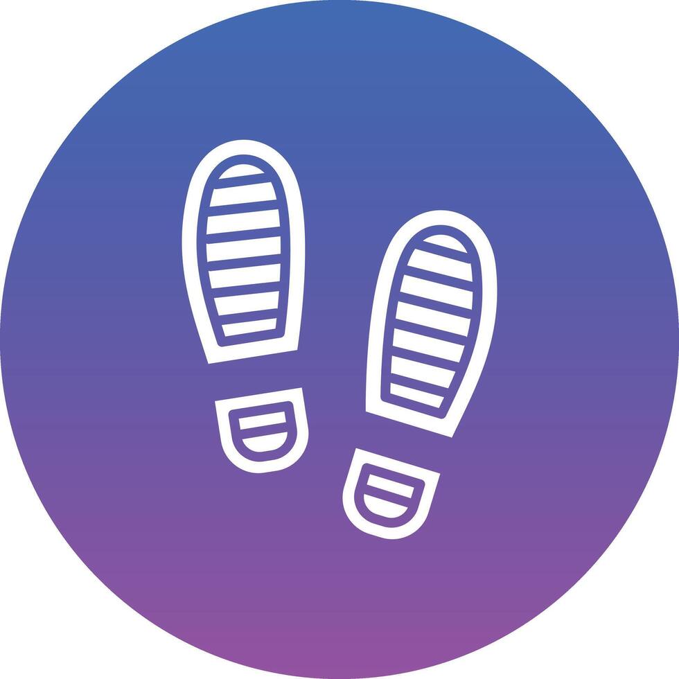Footprint Illustration Icon vector