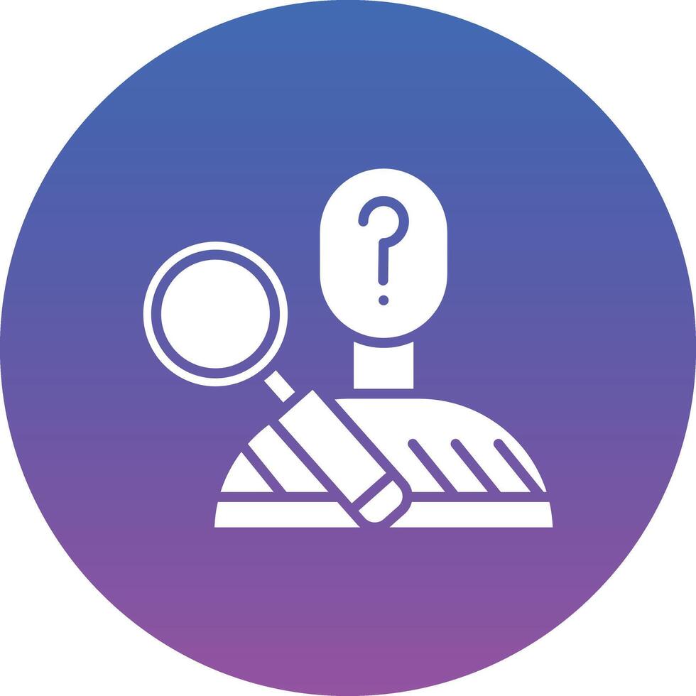 Suspect Illustration Icon vector
