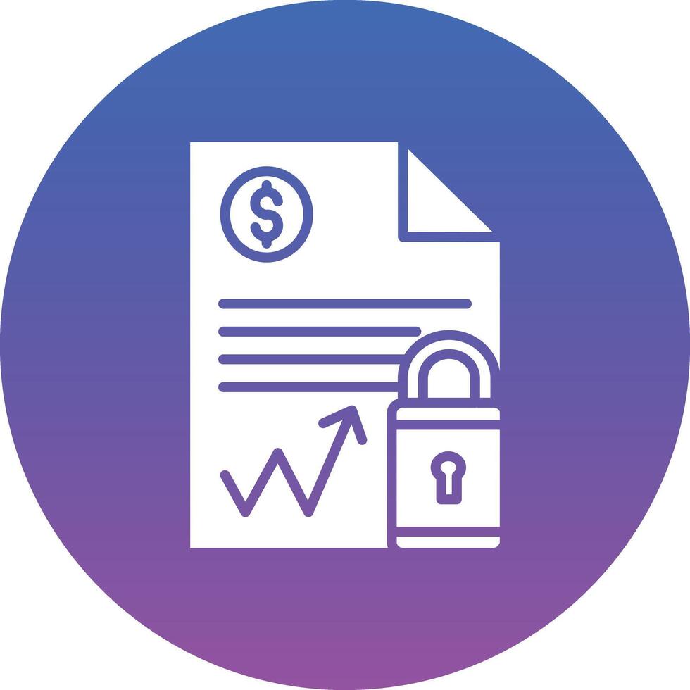 Document Security Illustration Icon vector
