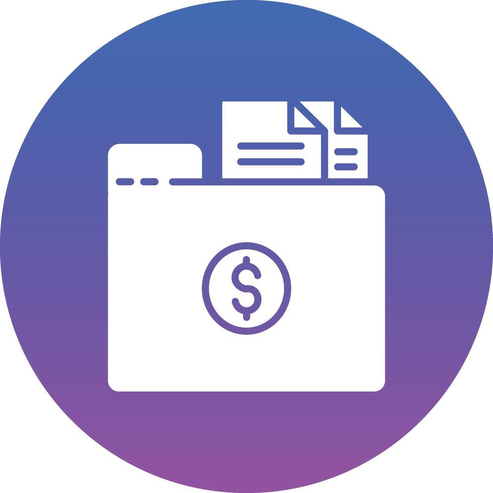 Folder with Files Illustration Icon vector