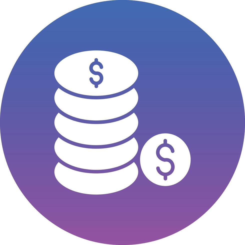 Coins Illustration Icon vector