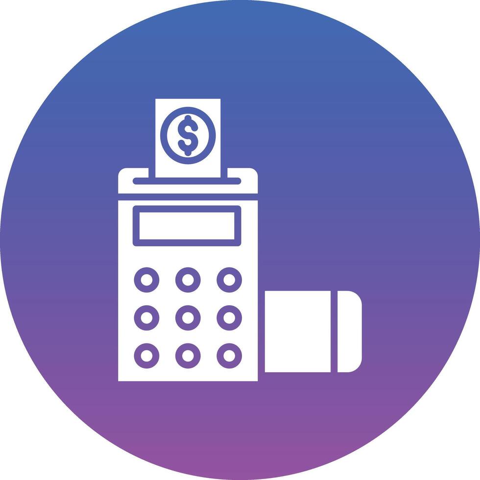 Pos Terminal Illustration Icon vector