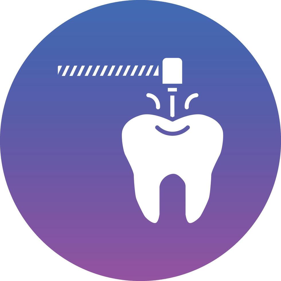 Tooth Drilling Illustration Icon vector