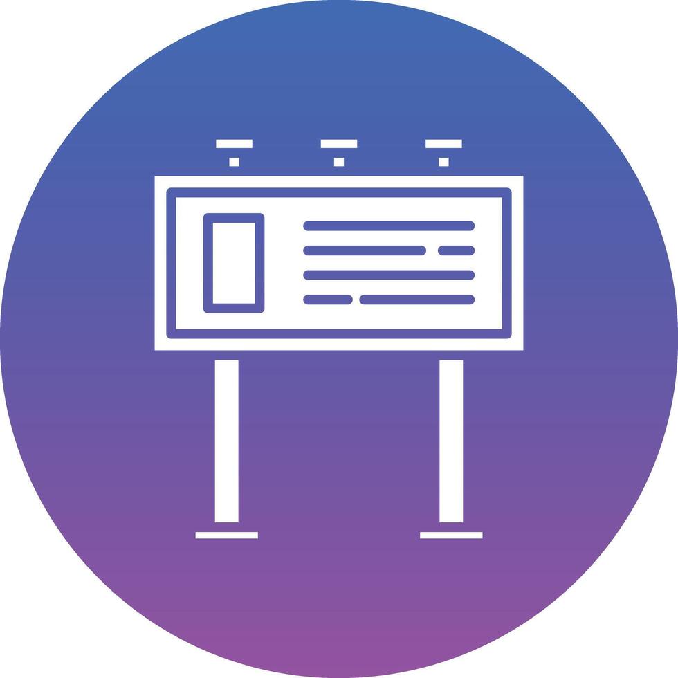 Billboard Illustration Icon vector