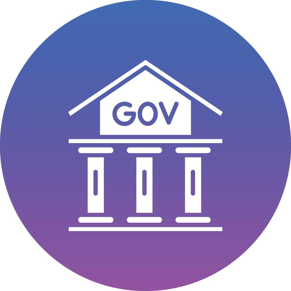 Government Building Illustration Icon vector