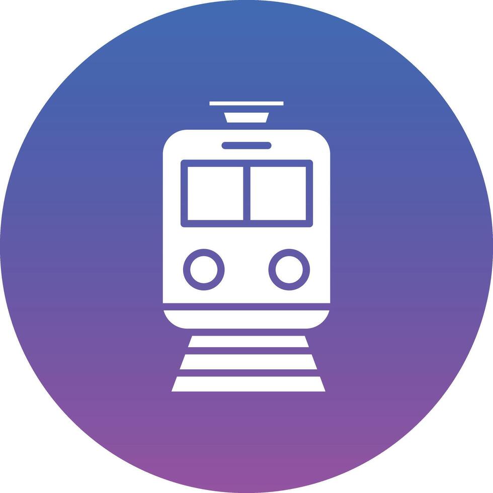 Tram Illustration Icon vector