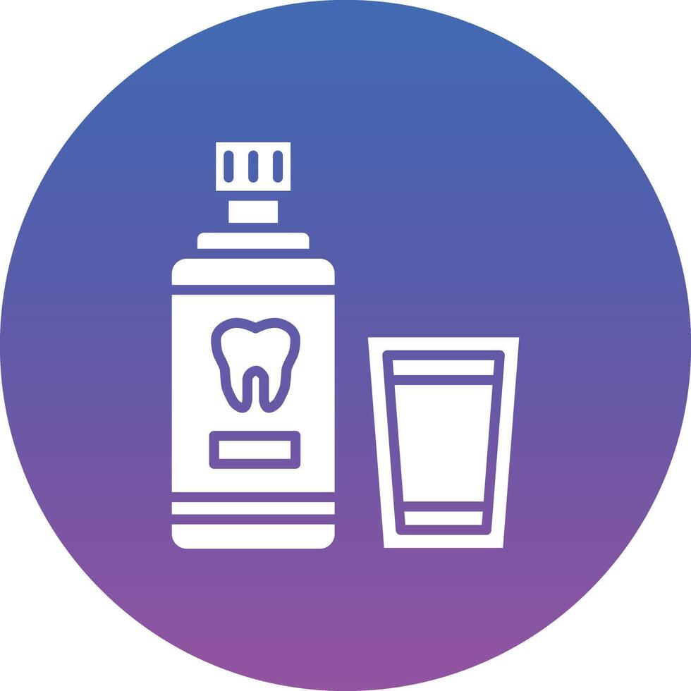 Mouthwash Illustration Icon vector