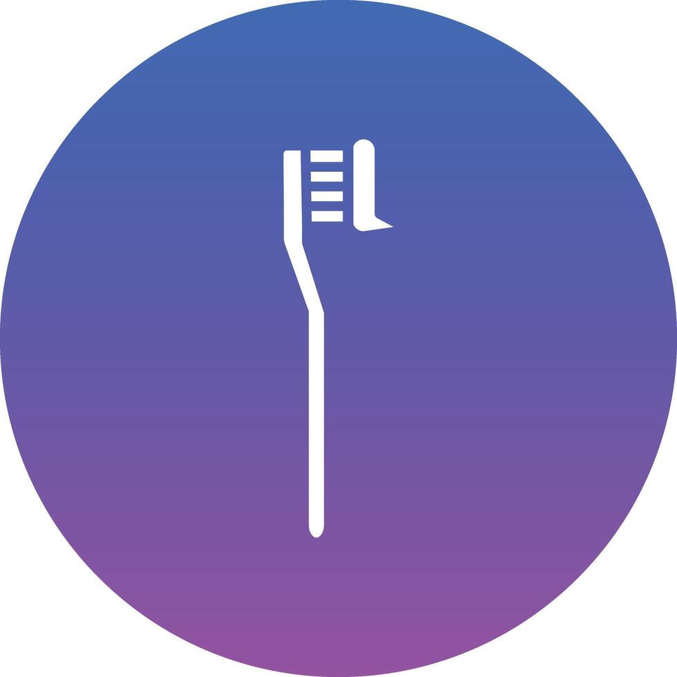 Tooth Paste on Brush Illustration Icon vector