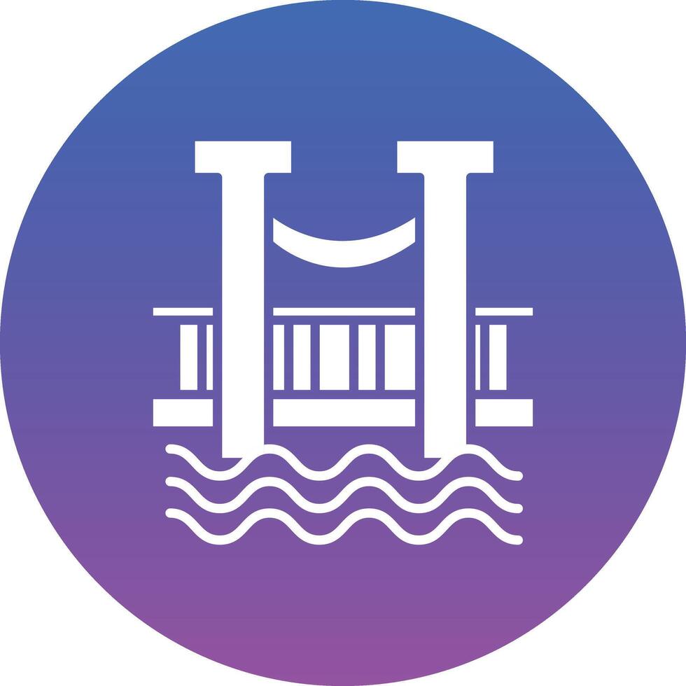 Bridge Illustration Icon vector