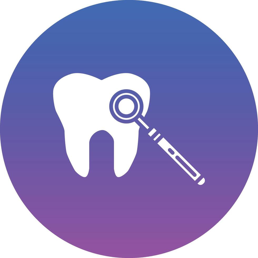 Mouth Mirror Illustration Icon vector
