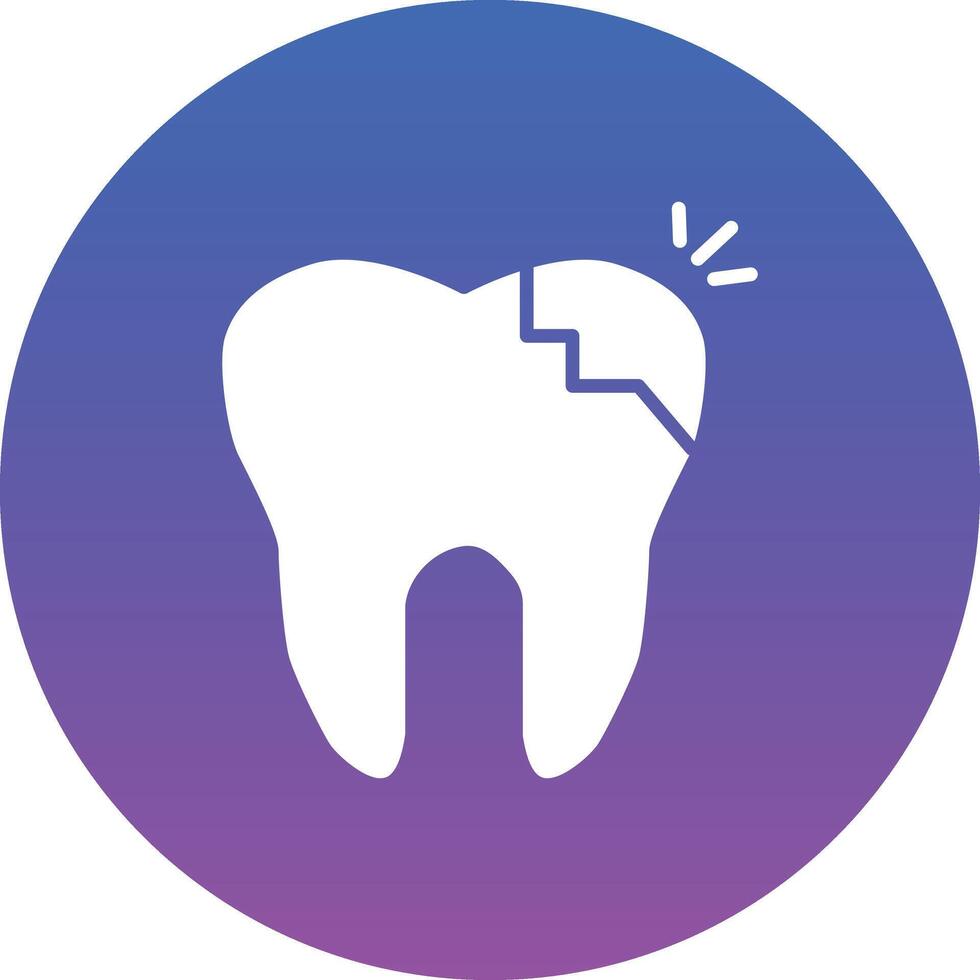 Tooth Decayed Illustration Icon vector