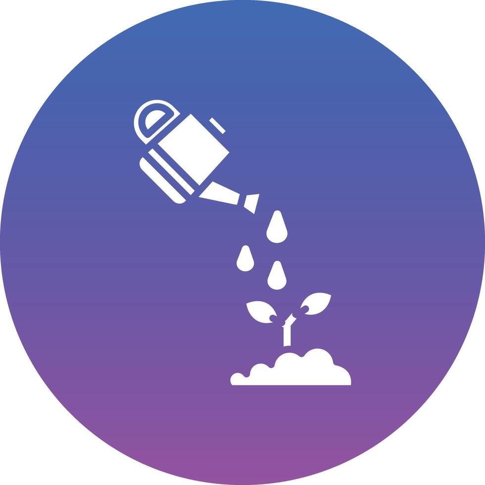 Watering Can Illustration Icon vector