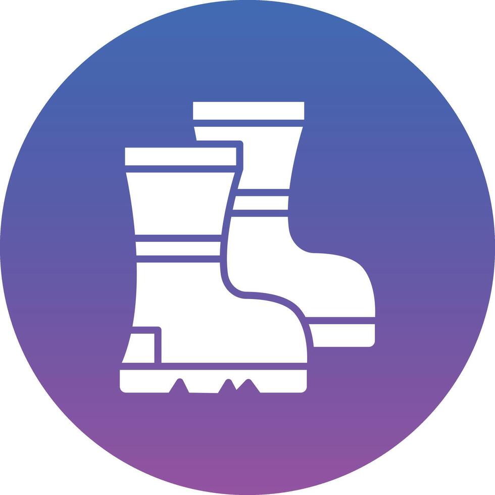 Farming Boots Illustration Icon vector