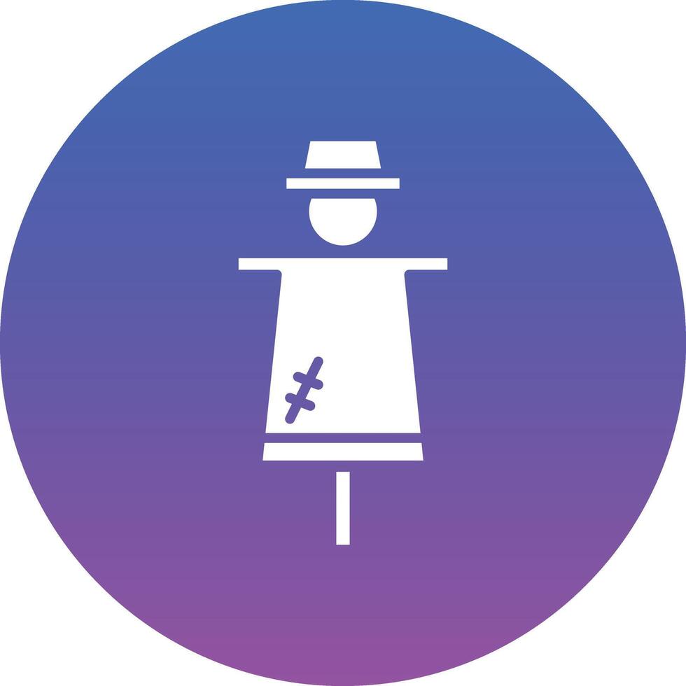 Scare Crow Illustration Icon vector
