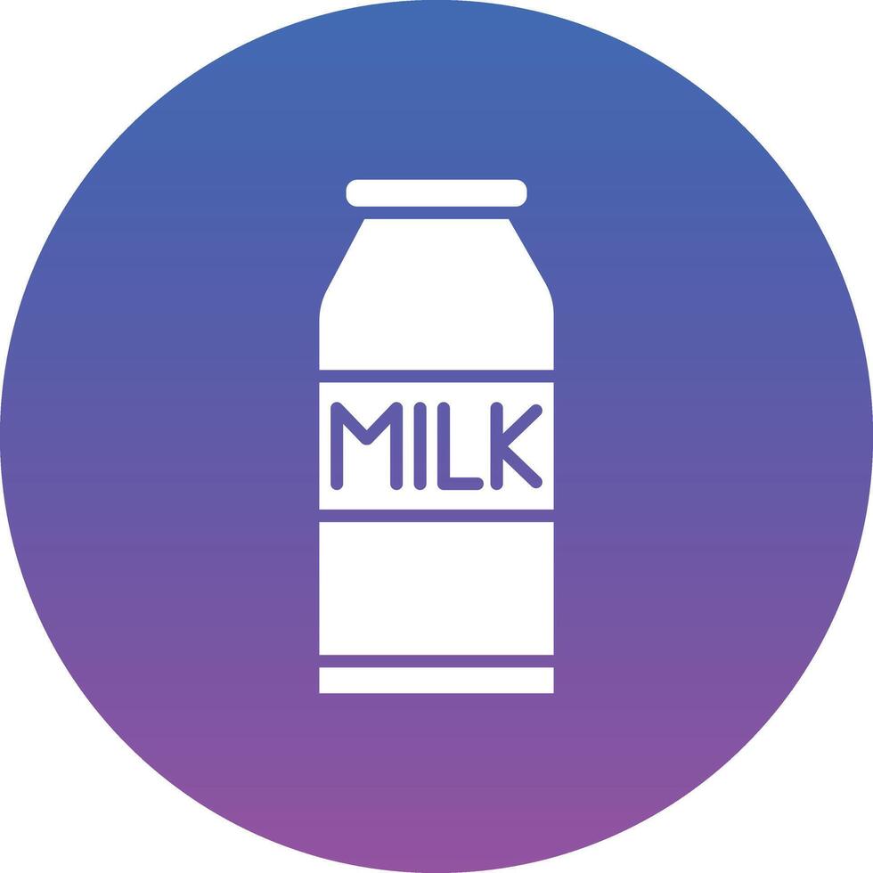 Milk Bottles Illustration Icon vector