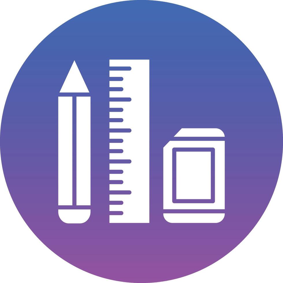 School Supplies Illustration Icon vector