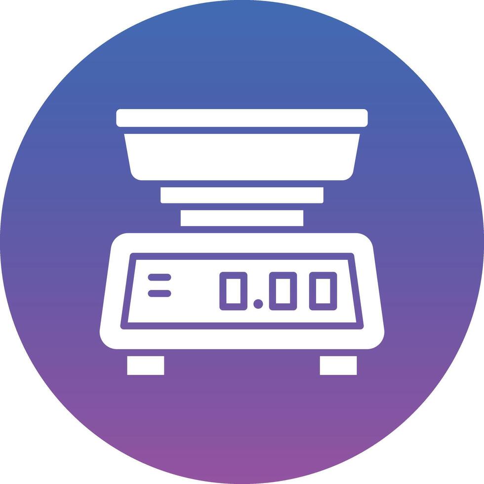 Kitchen Scale Illustration Icon vector