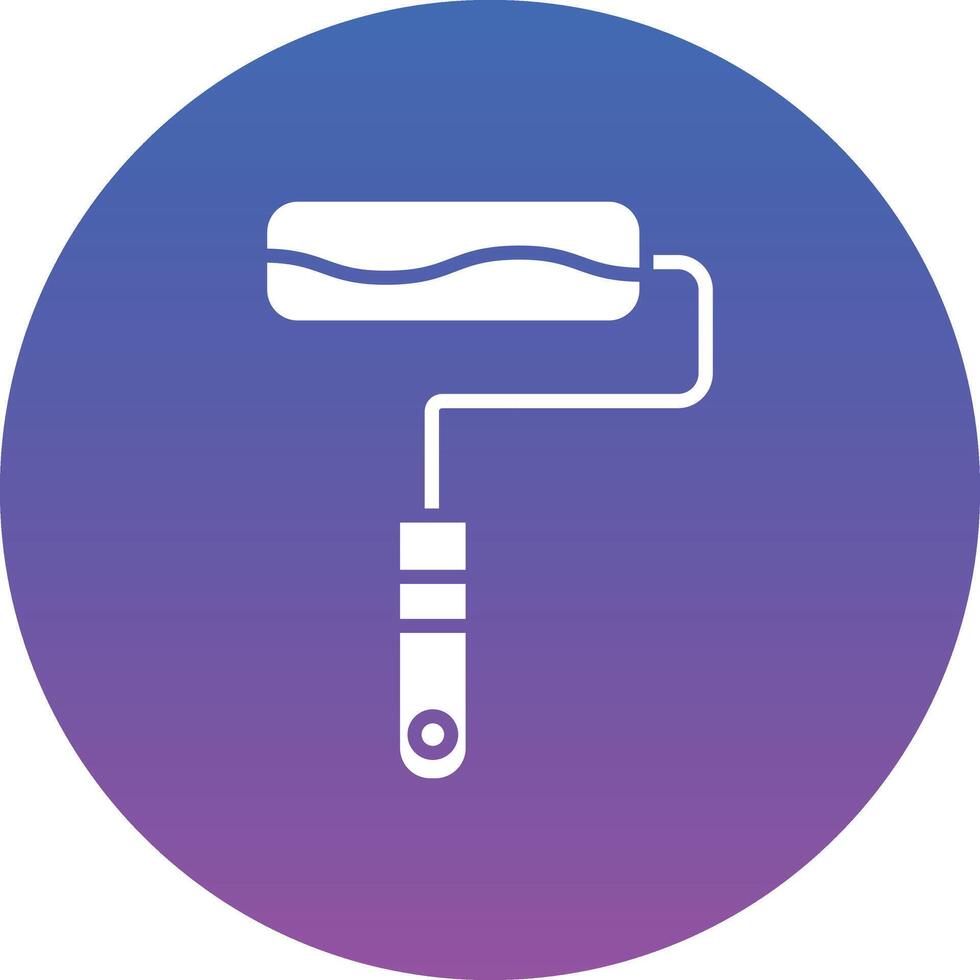 Paint Roller Illustration Icon vector
