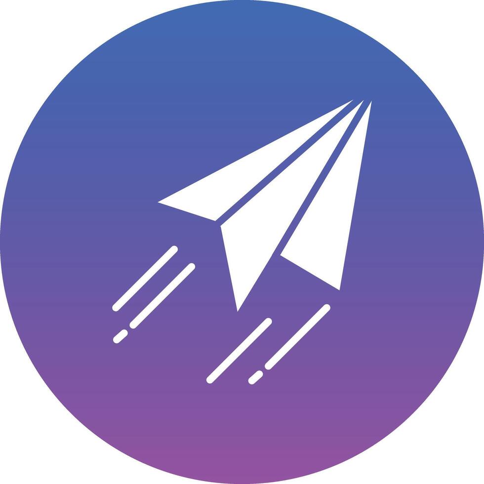 Paper Plane Illustration Icon vector