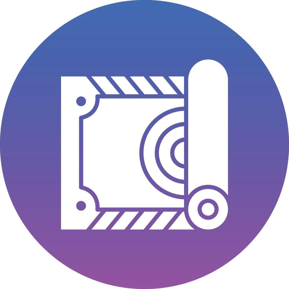 Mat Illustration Icon vector