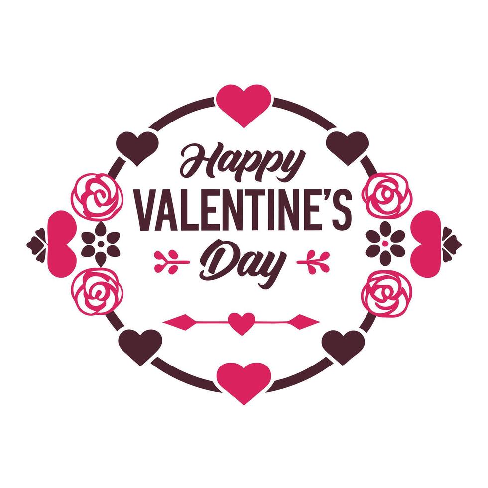 Happy Valentines Day Texts to Celebrate Love and Affection vector