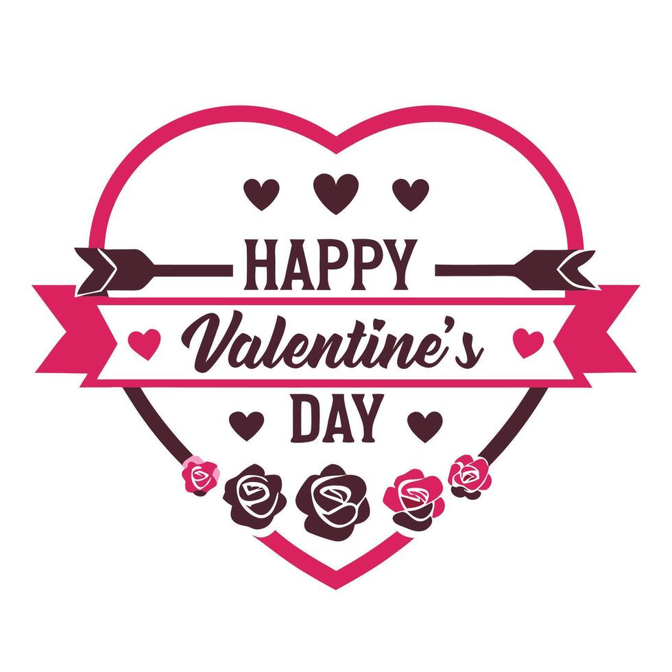 Simple and Sweet Happy Valentines Day Text Messages vector