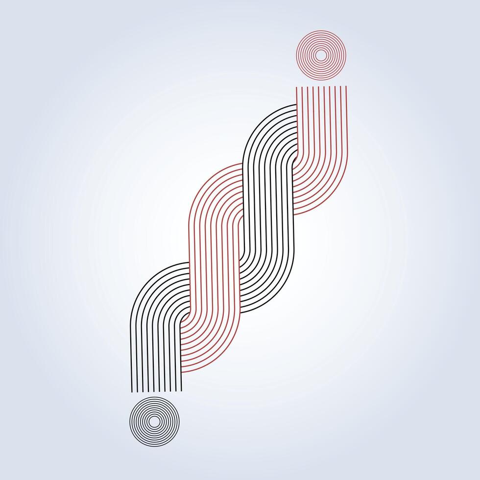 Geometric Linear, Bauhaus pattern, background design collection, template concept vector