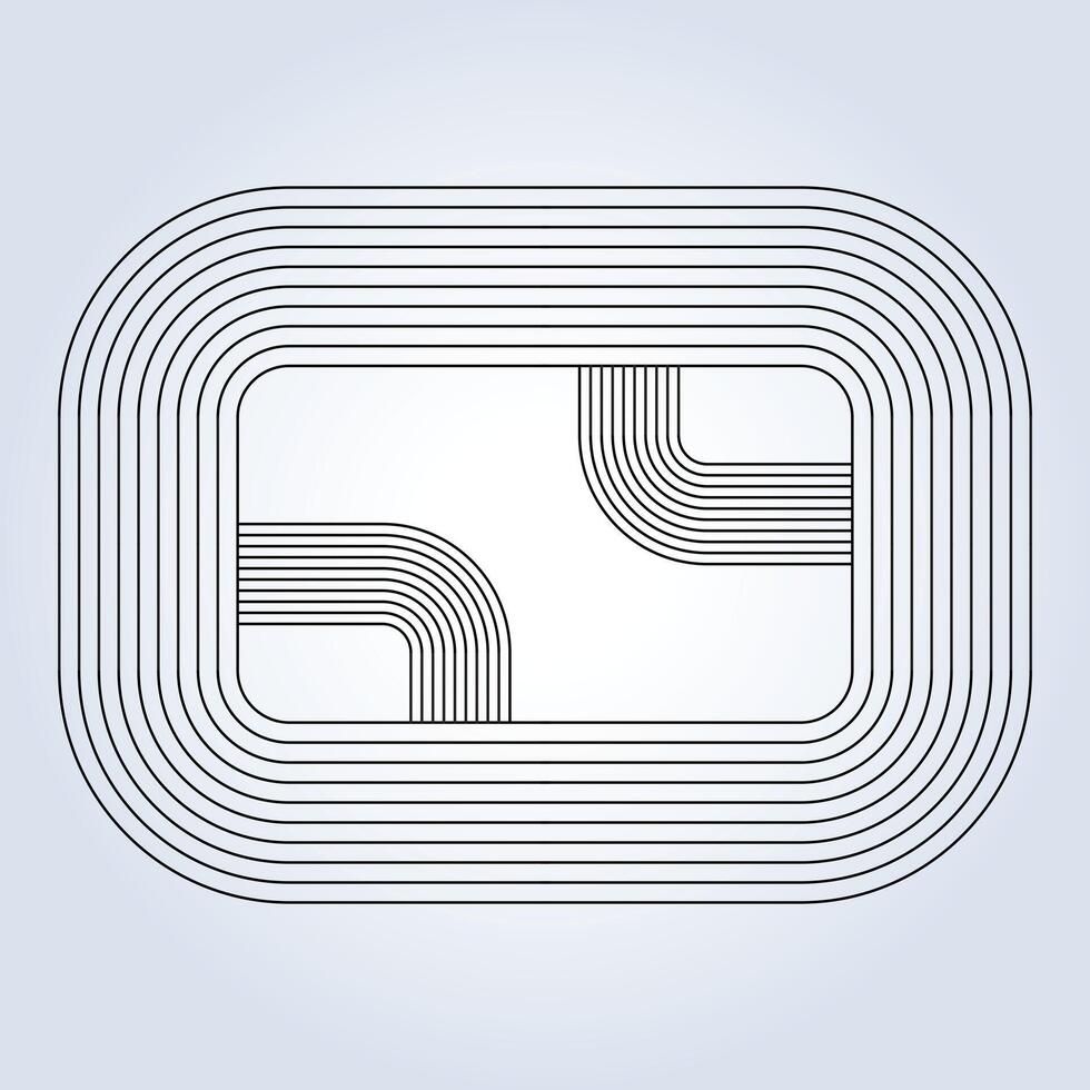 New Bauhaus pattern, Abstract Geometric Linear background design collection, template concept design vector