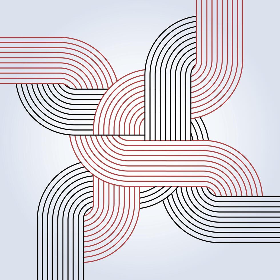 Bauhaus pattern, Abstract Geometric Linear background design, template concept design vector