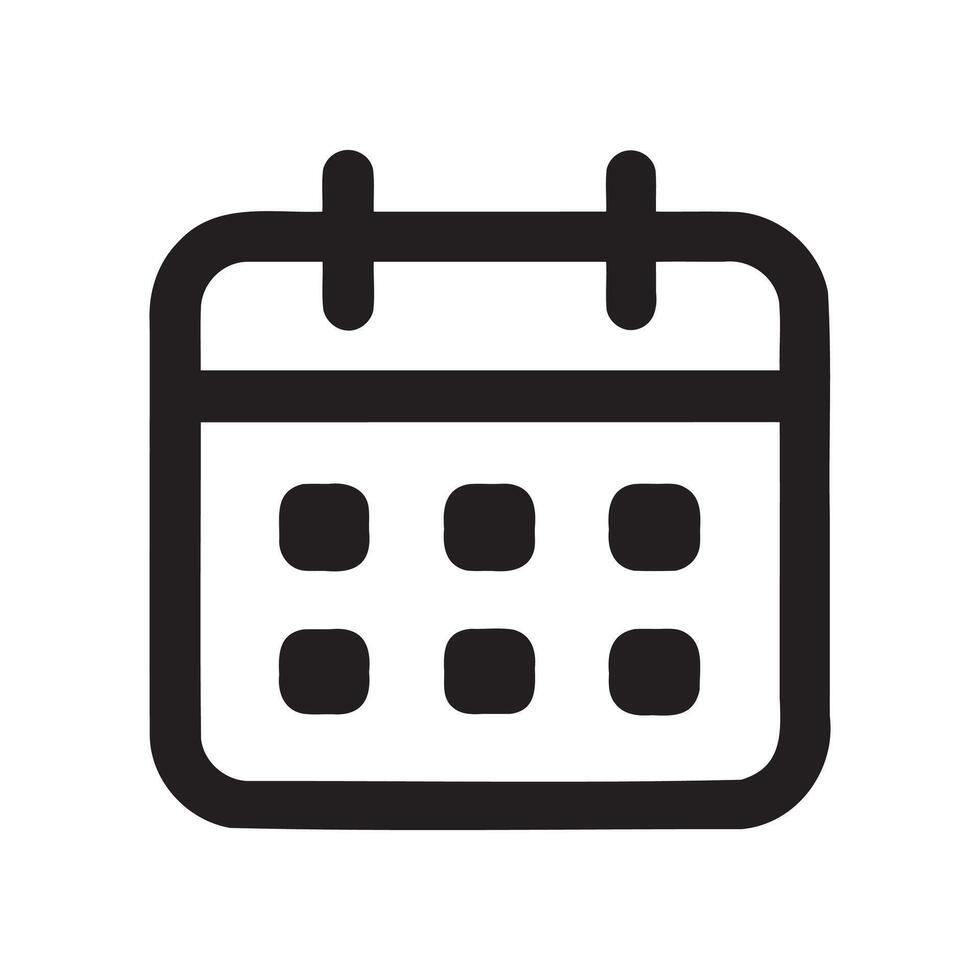 calendar isolated icon vector