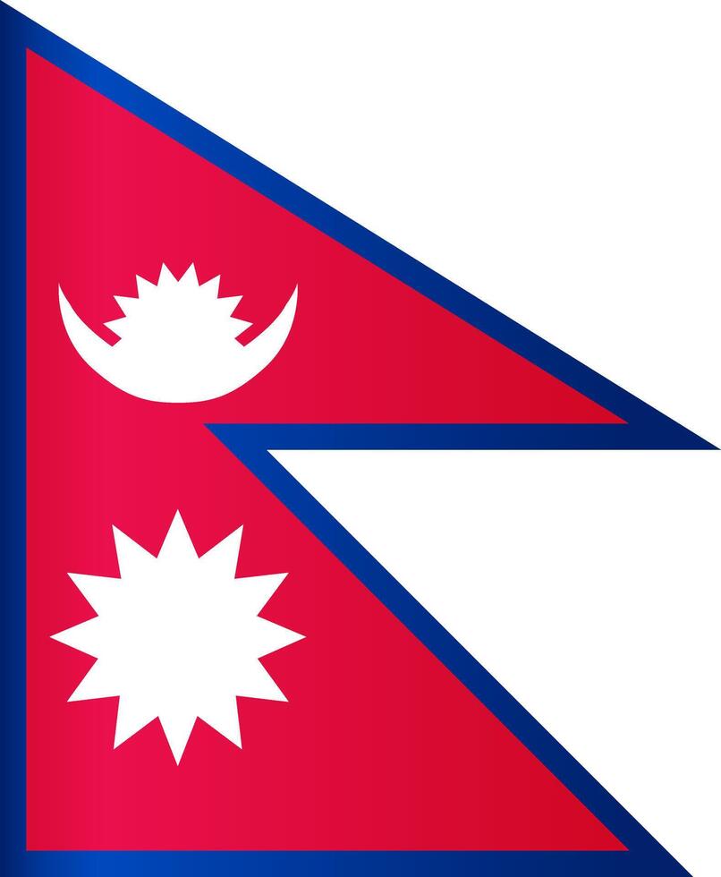 National Flag of Napal vector