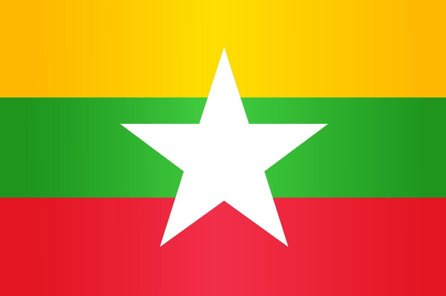 National flag of Myanmar vector