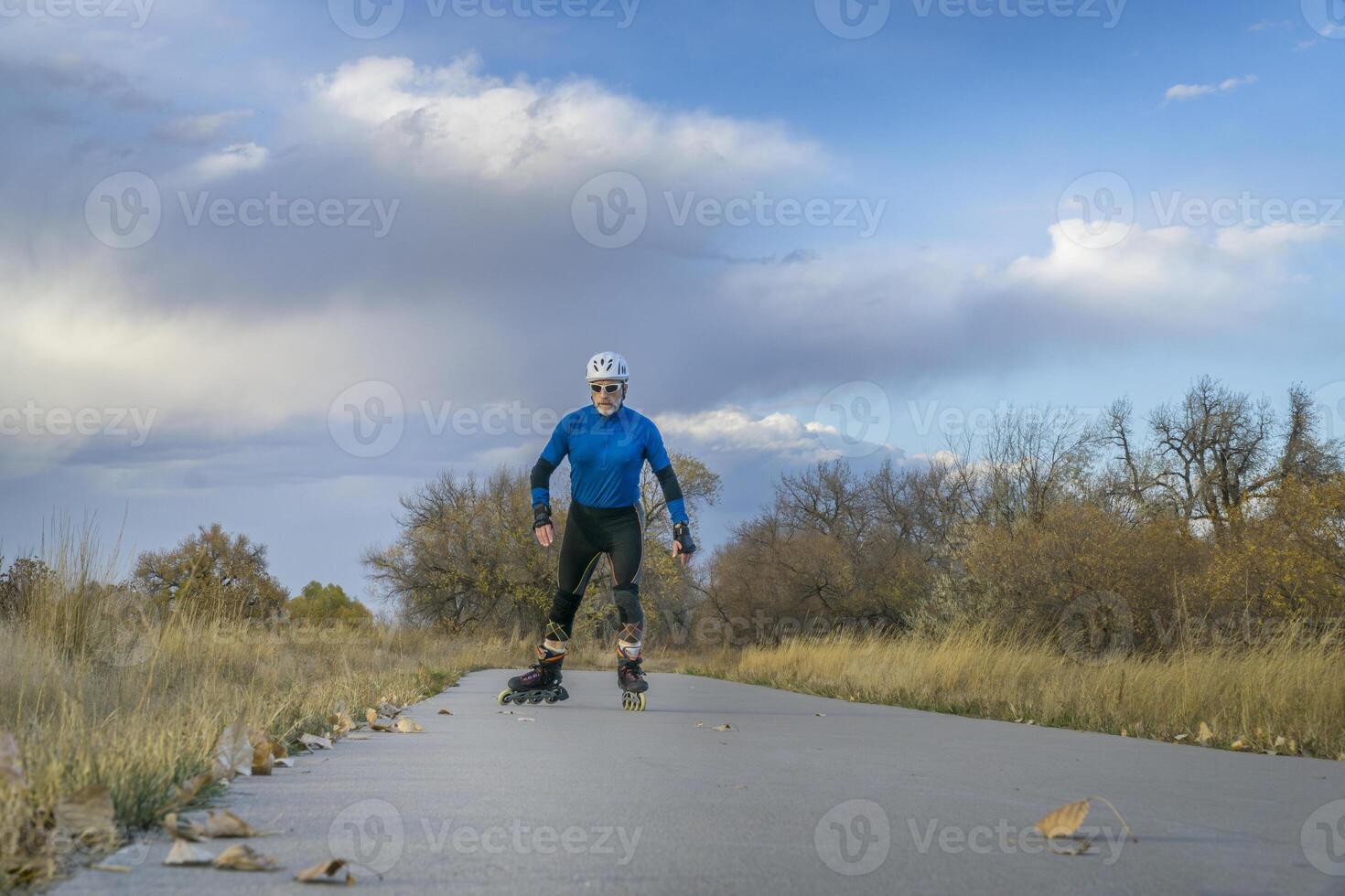 Inline skating on Poudre River Trail photo