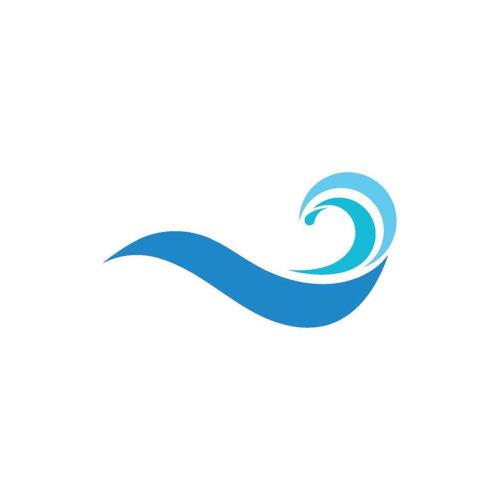 Water wave icon flat design illustration vector