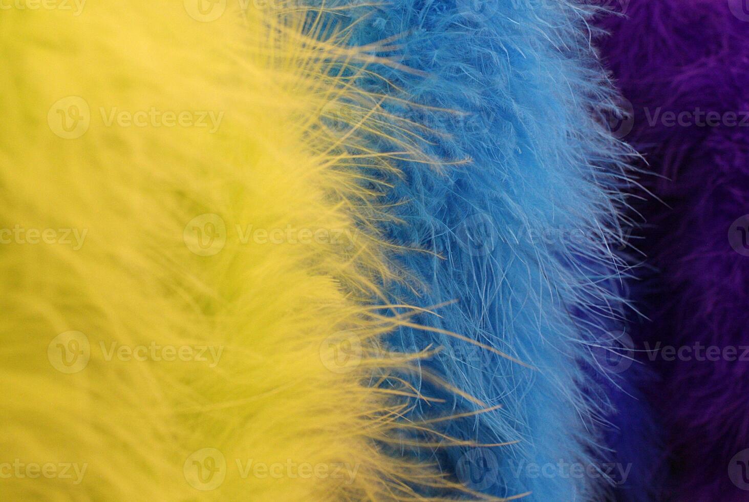Colorful and Funky Feather Boa Background Detail photo