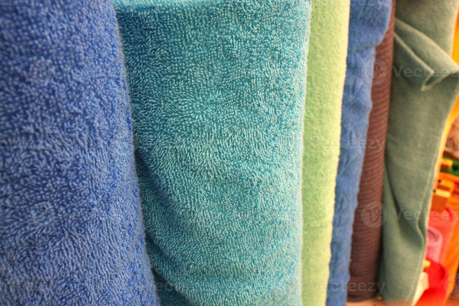Soft Terry Cloth Material Background Detail photo