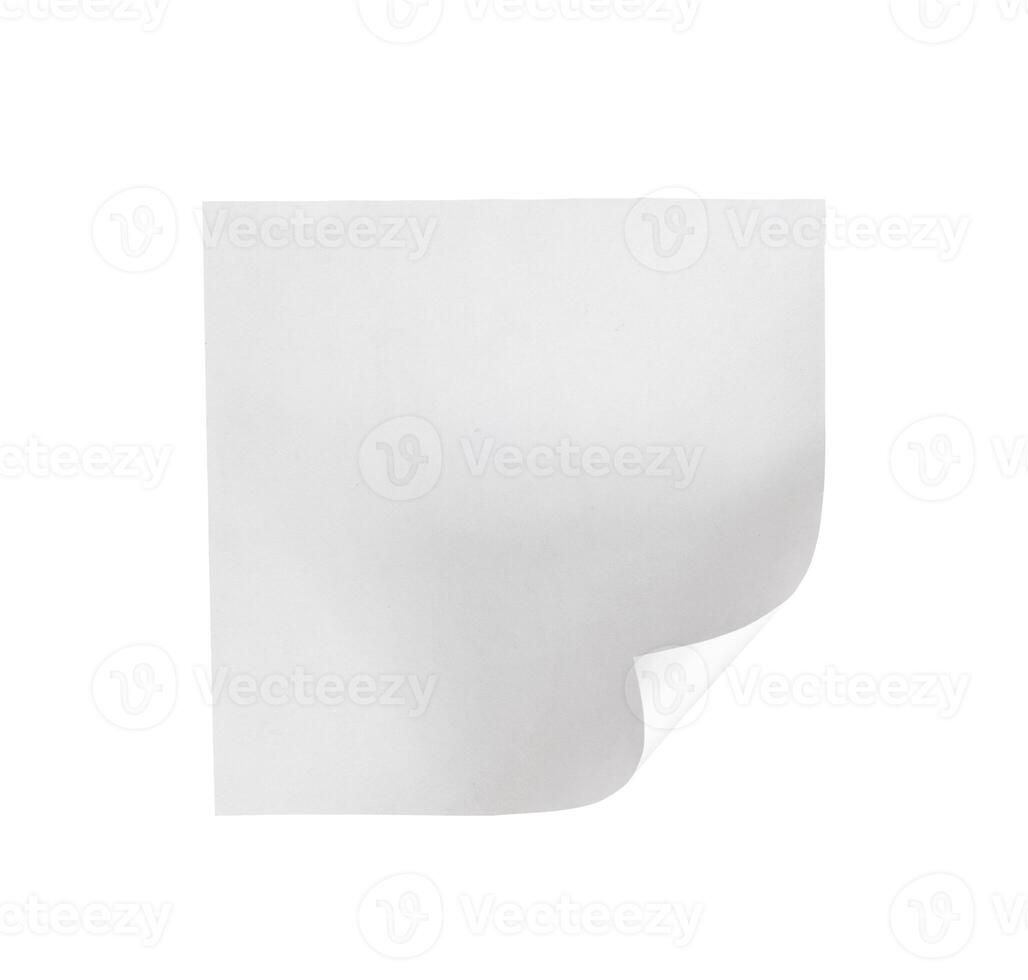 blank white folded paper mockup photo