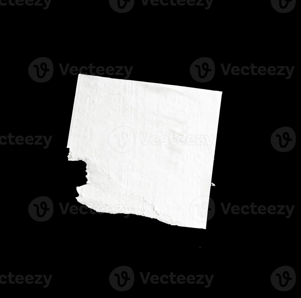 torn paper isolated photo