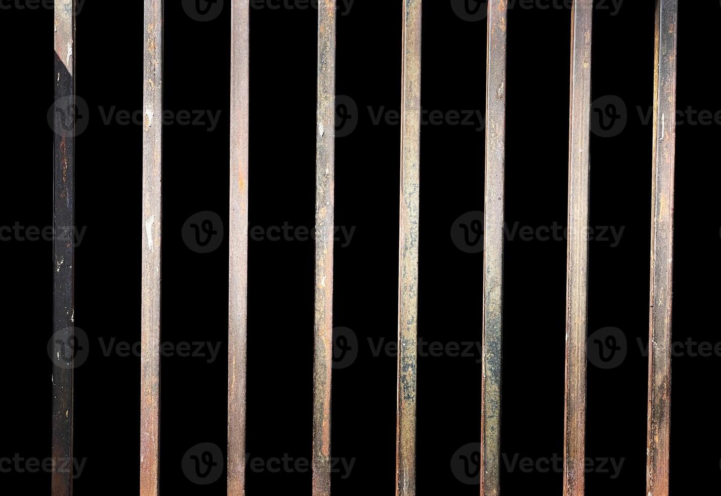 Metal Fence isolated for design element photo
