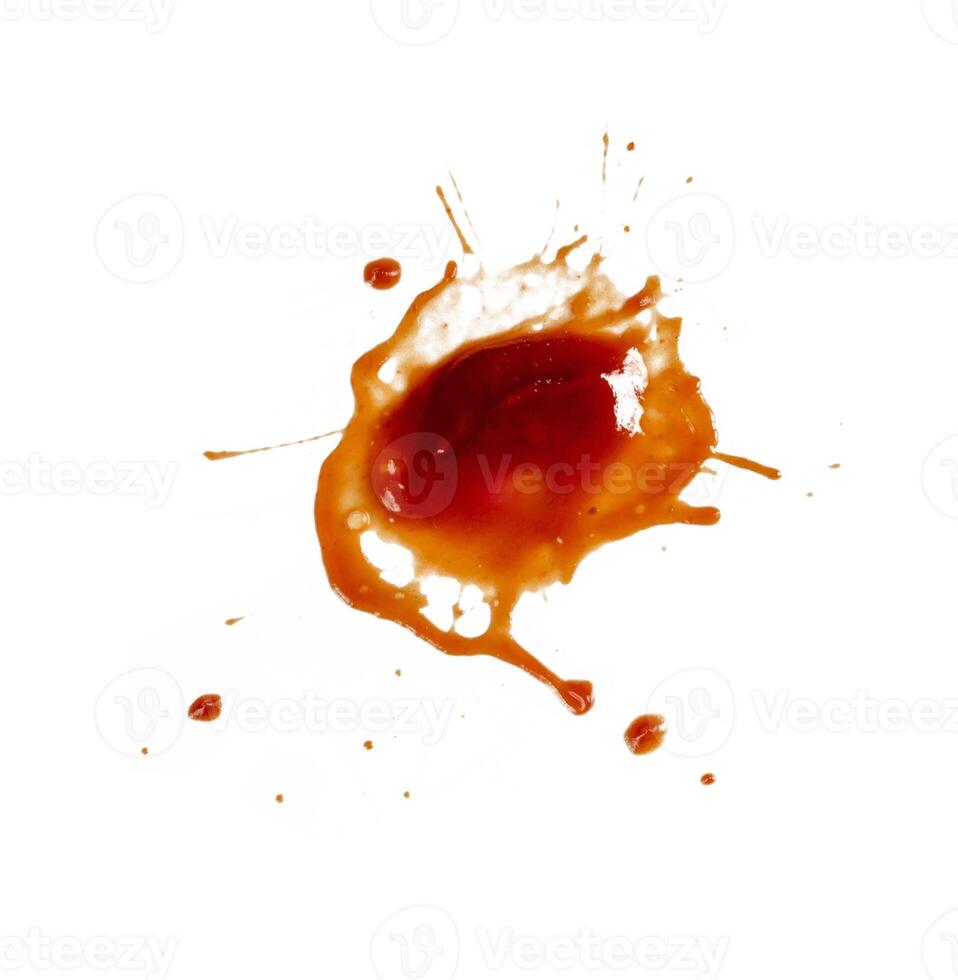 soy sauce splash on white photo